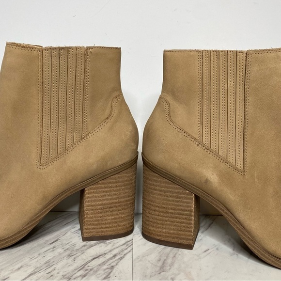 New! Steve Madden Catreena Tan Nubuck Chelsea Bootie 11M - Picture 8 of 14